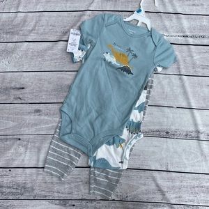 NWT Carters 24mo 3pc Dinosaur Set